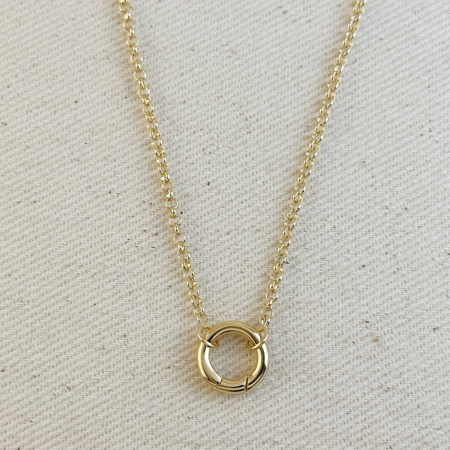 ROLO CARABINER CHARM NECKLACE