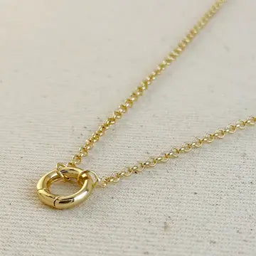 ROLO CARABINER CHARM NECKLACE