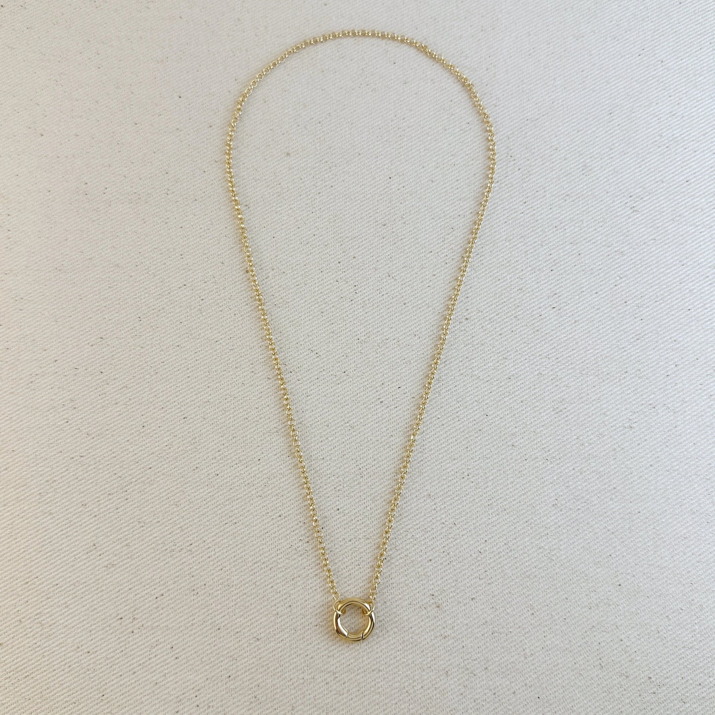 ROLO CARABINER CHARM NECKLACE