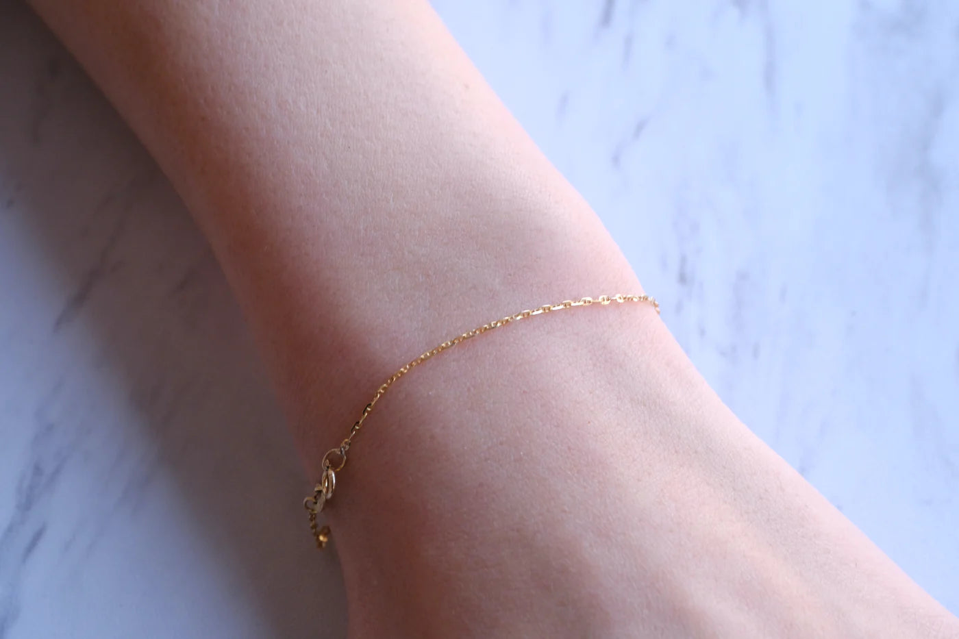 14K GOLD ANCHOR BRACELET
