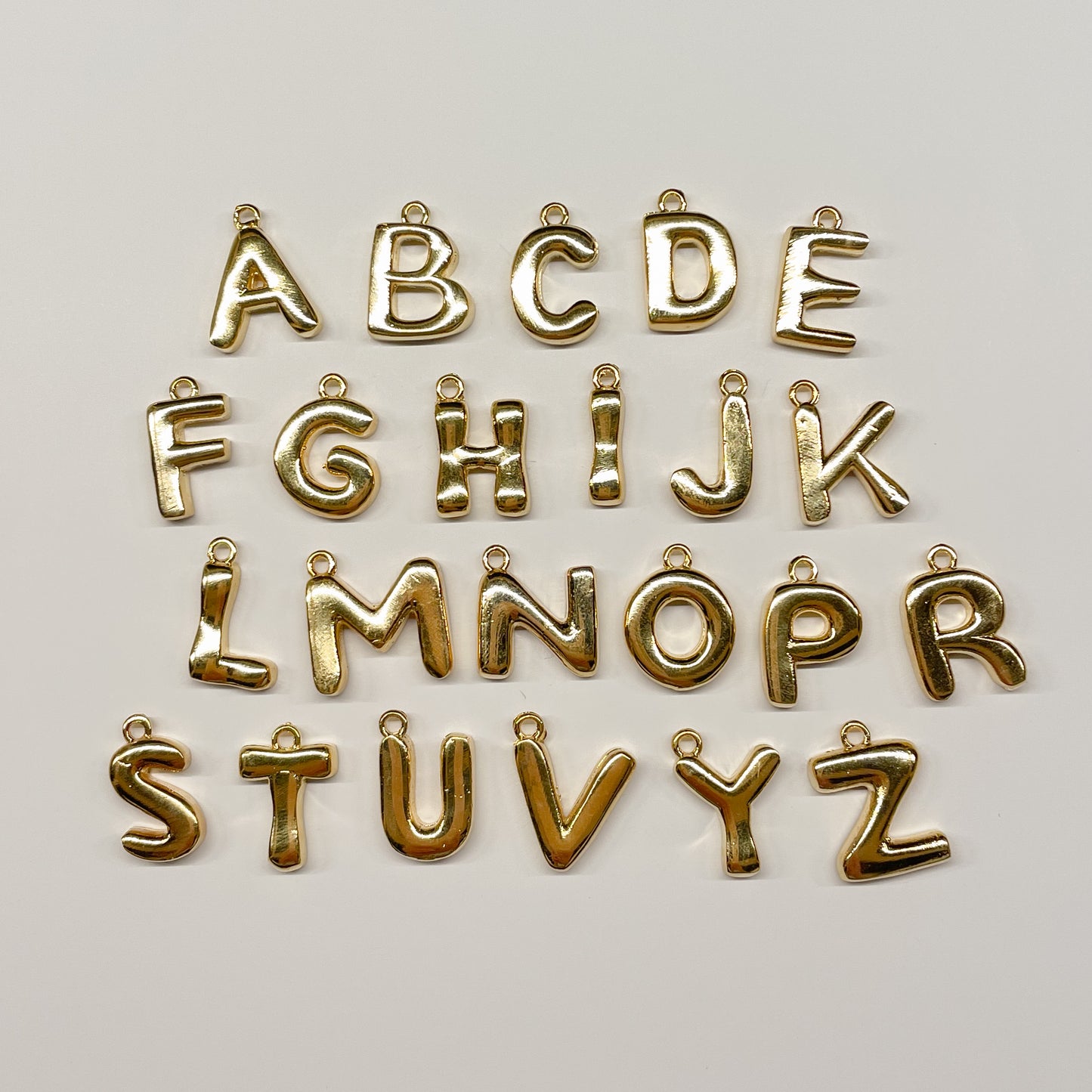 BUBBLE LETTER CHARM