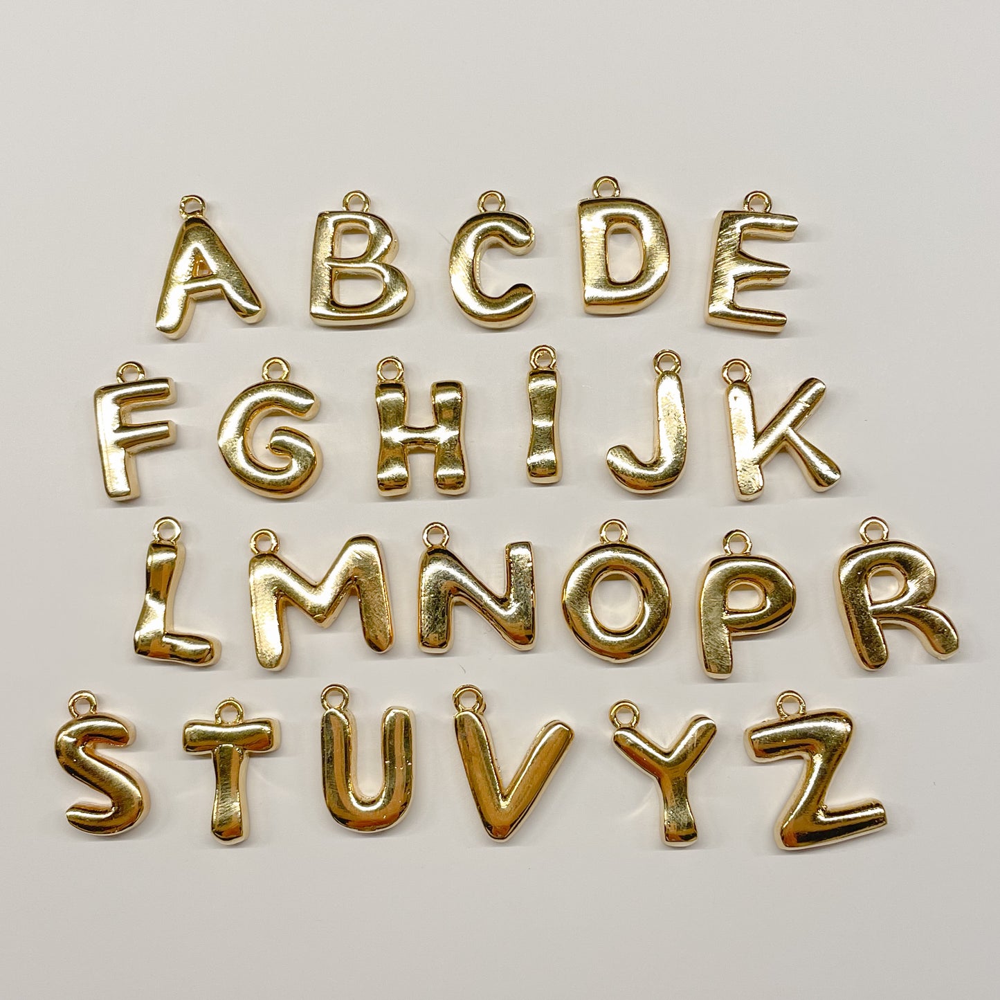 BUBBLE LETTER CHARM