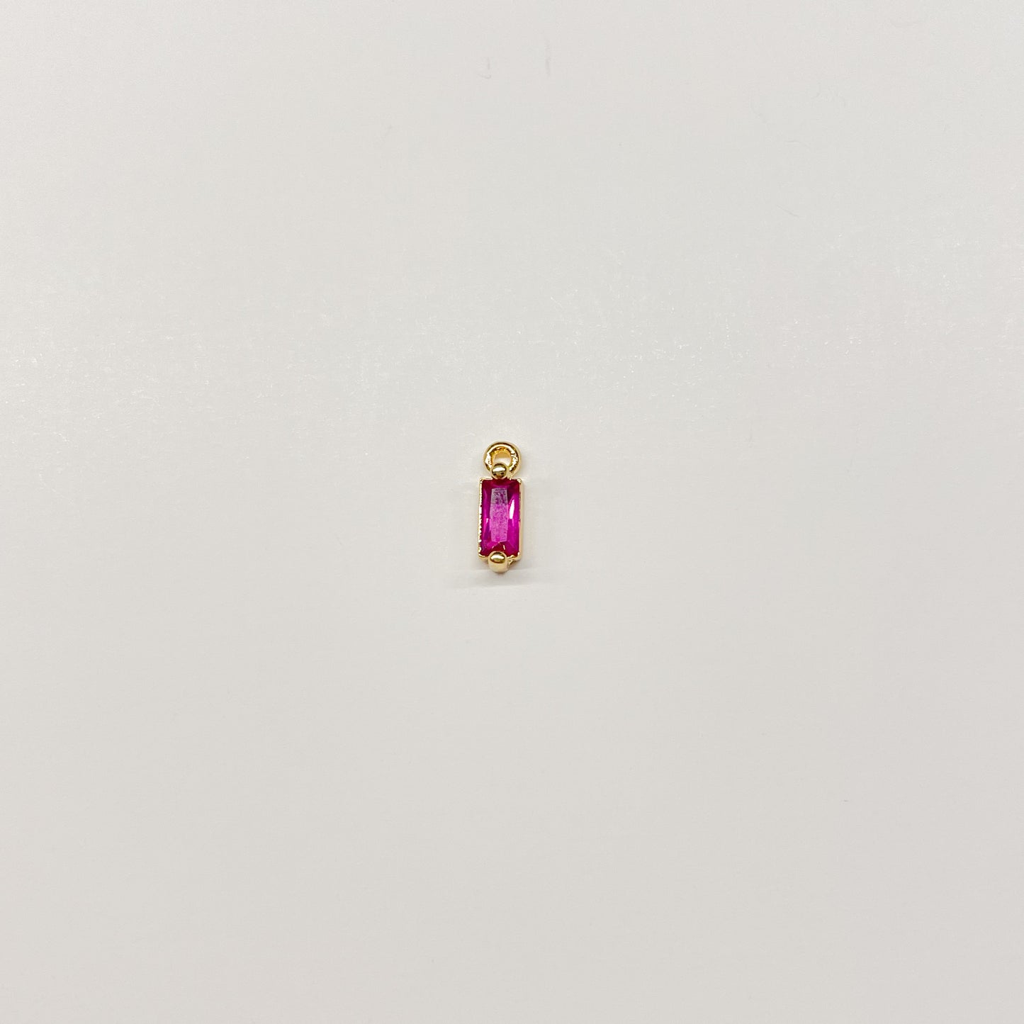 BIRTHSTONE BAGUETTE CHARM