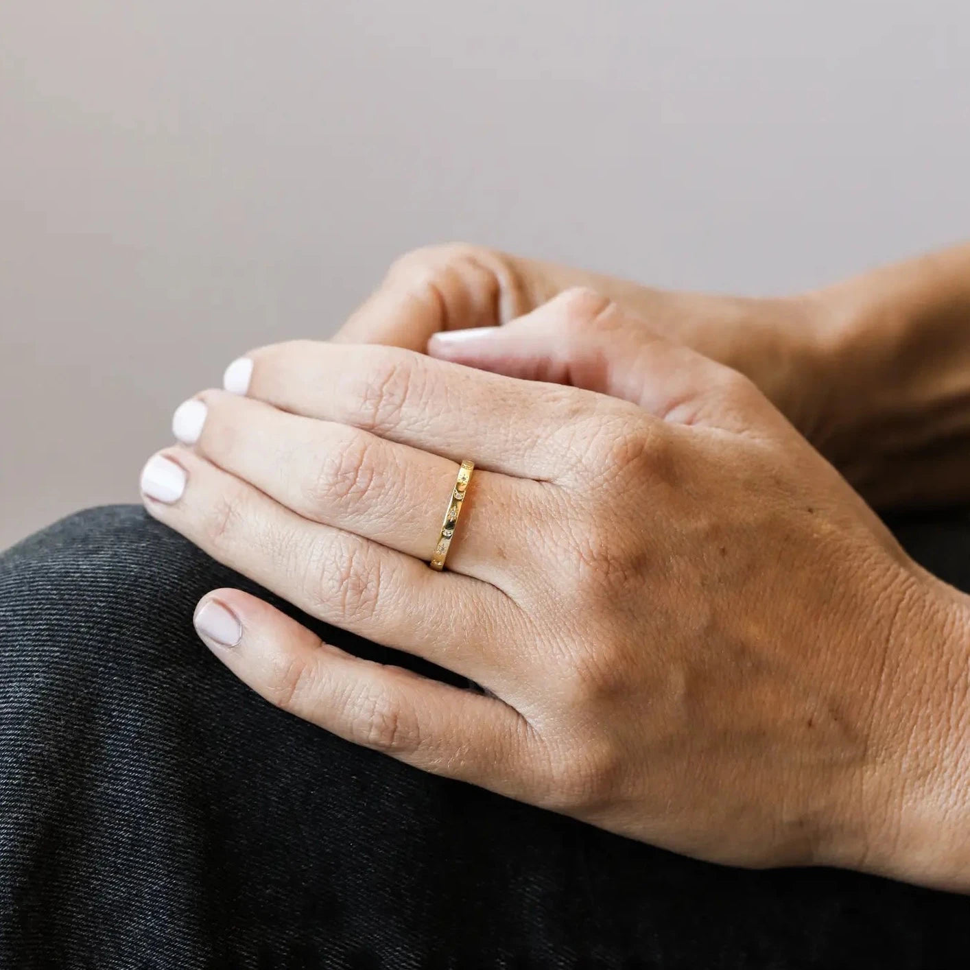 WHITE CELESTIAL RING