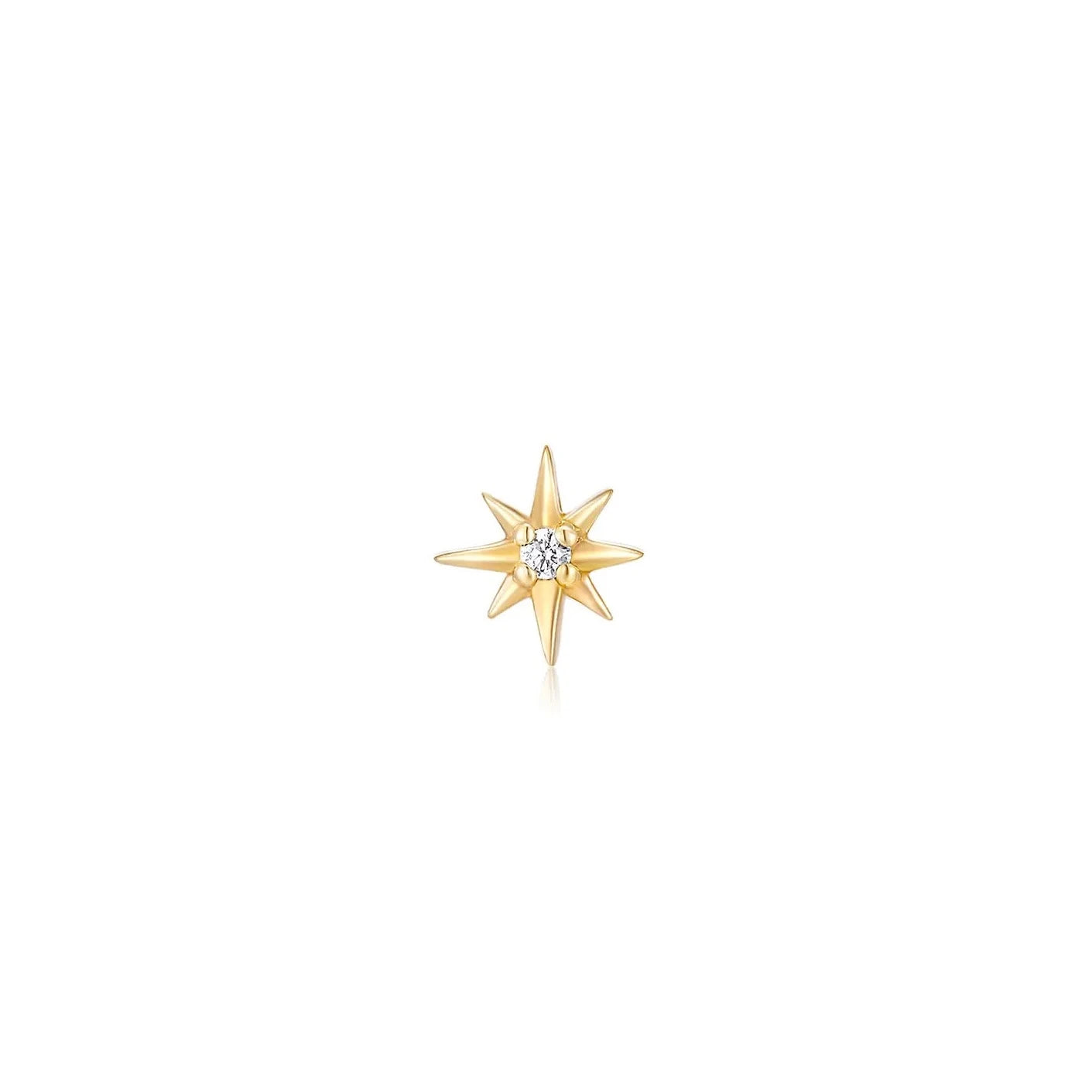 14K NORTH STAR STUD