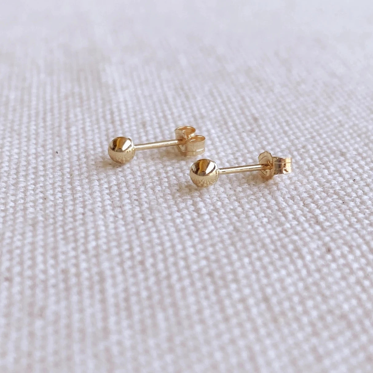 14K TINY BALL STUDS