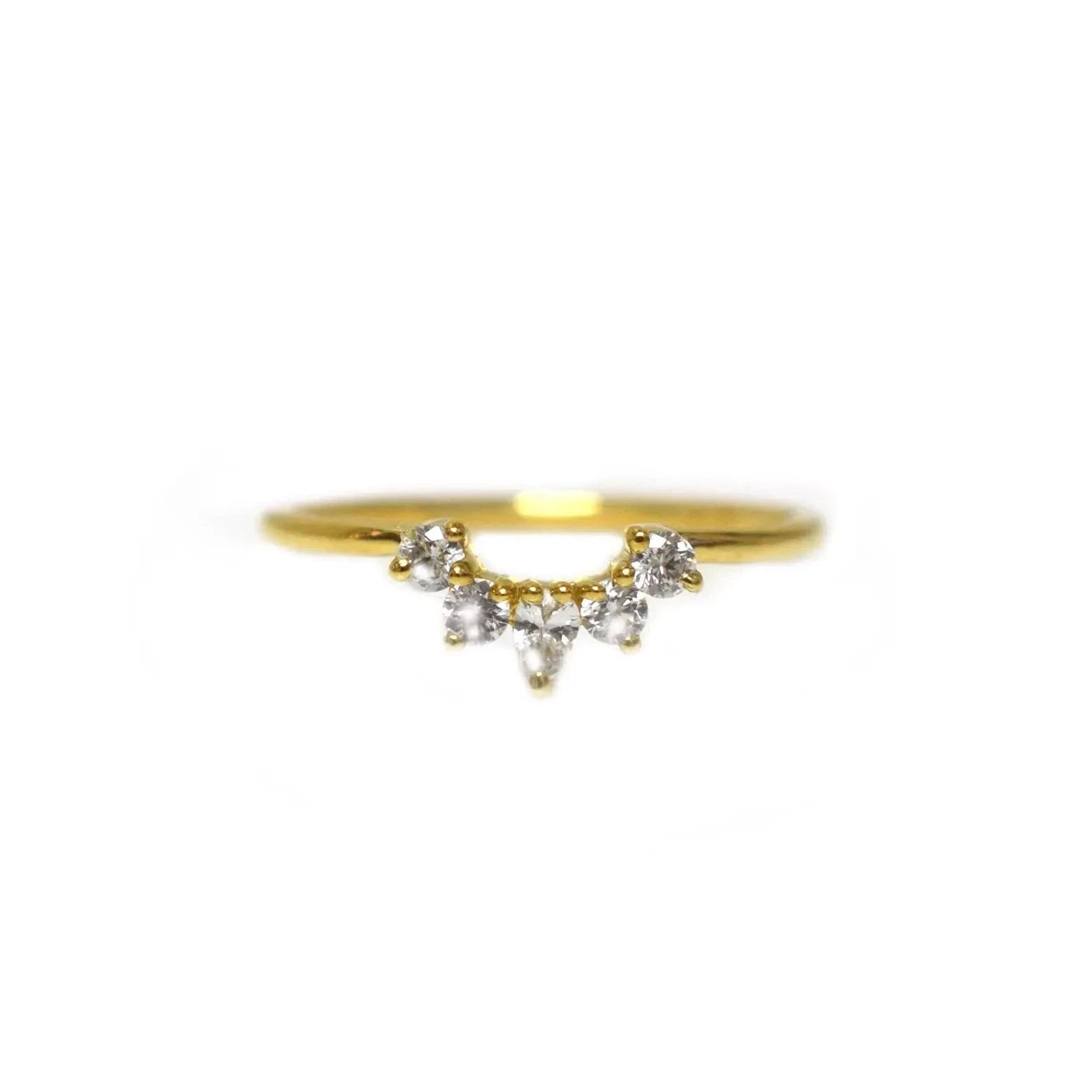 MINI DIAMOND ARC RING