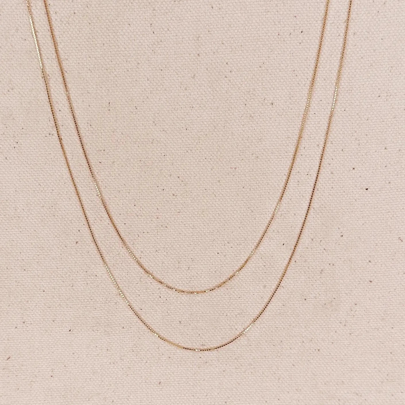 MINIMAL BOX CHAIN NECKLACE