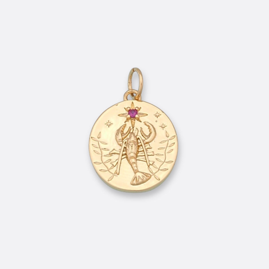 Lobster Noir Coin Charm