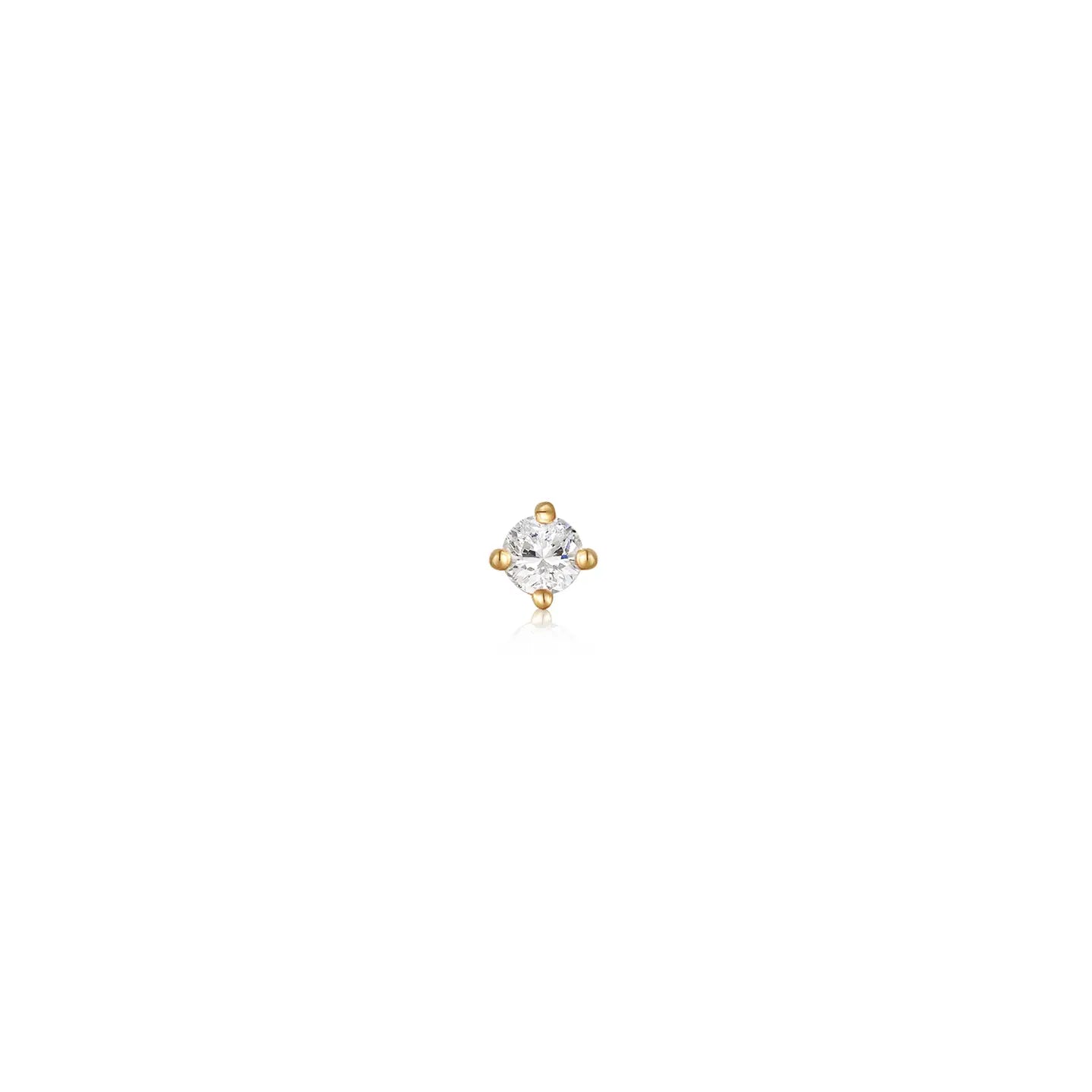 14K MINI DIAMOND STUD