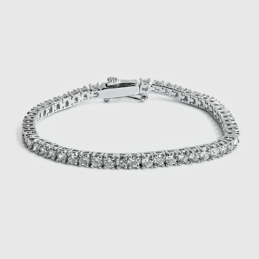 THIN 3MM SILVER TENNIS BRACELET