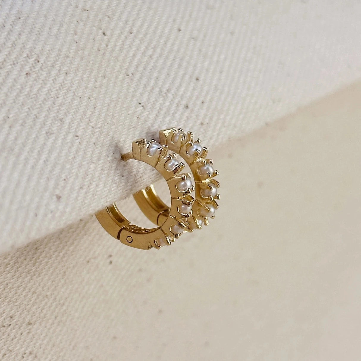 FRESHWATER PEARL HOOPS
