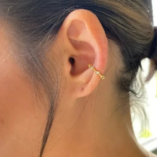 BEZELED EAR CUFF