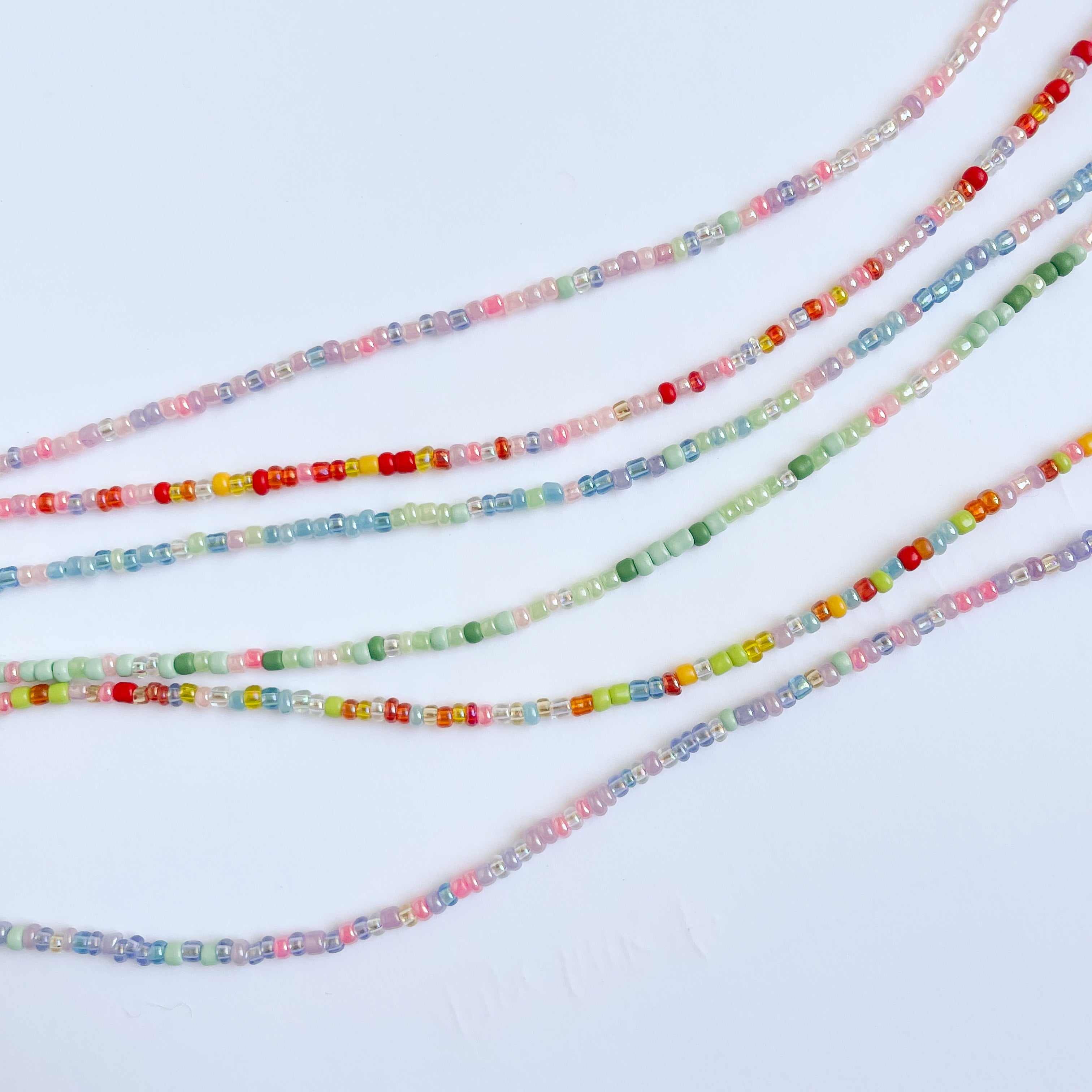 Hand-Spun Beaded Charm Necklace