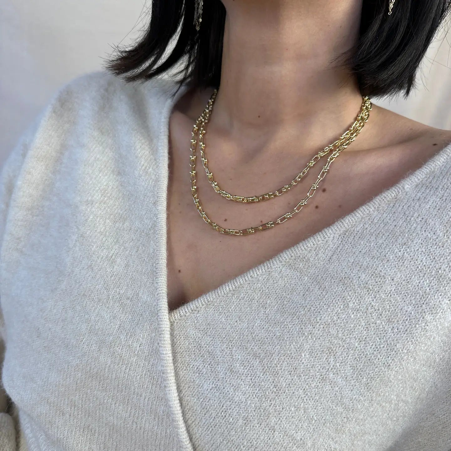 LUXE LINK CHARM NECKLACE