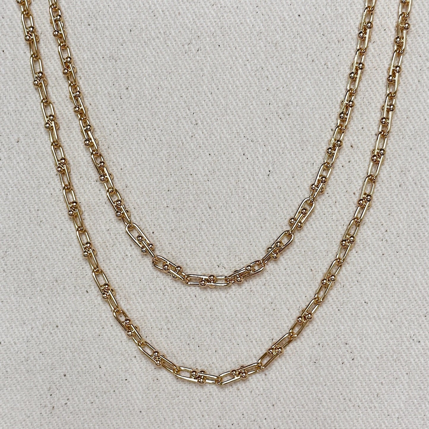 LUXE LINK CHARM NECKLACE