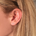10k RAINBOW OPAL STUDS