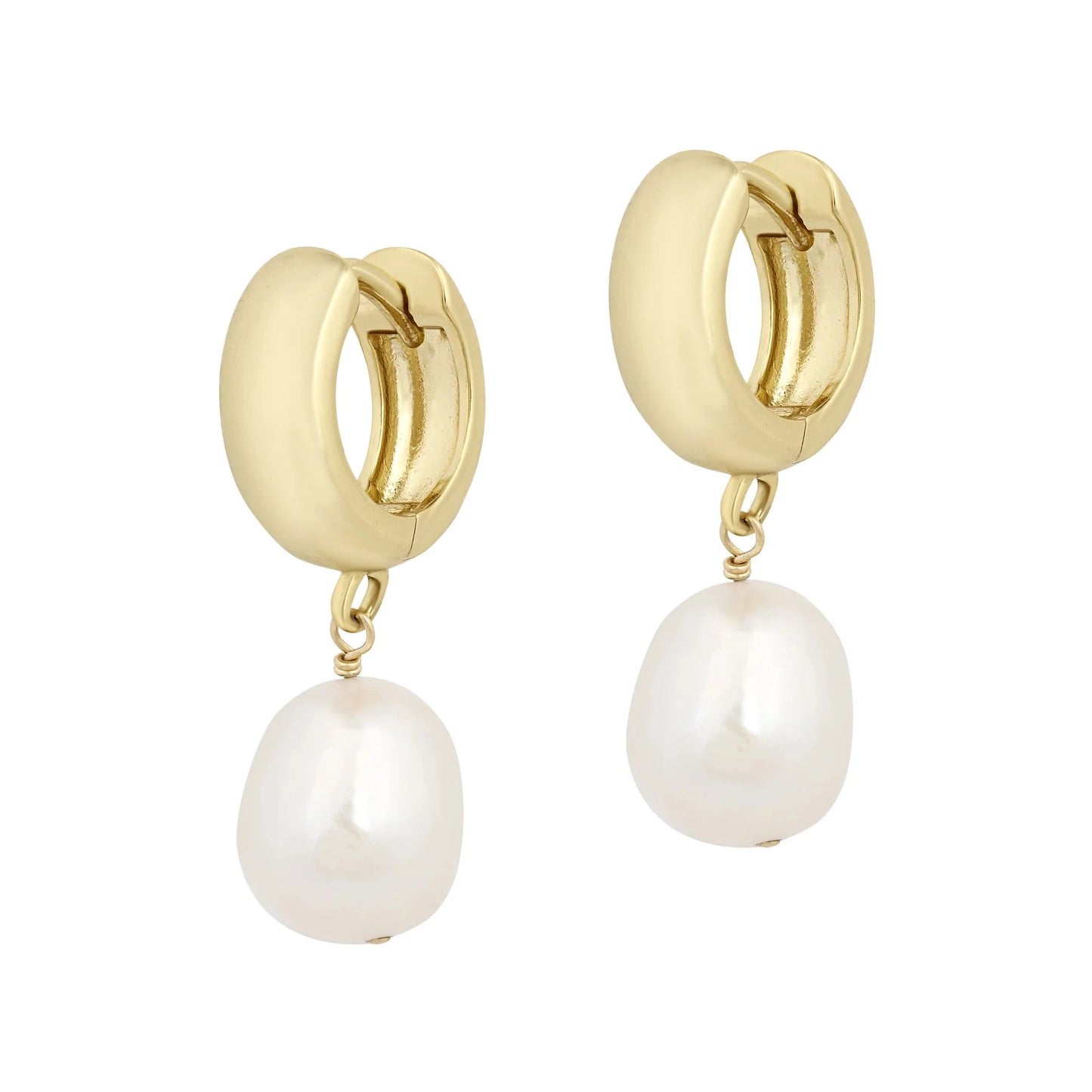 SAN TROPEZ PEARL HOOPS