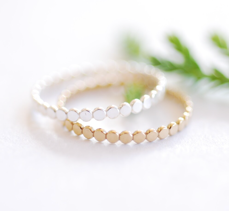 FLAT BEAD STACKING RING