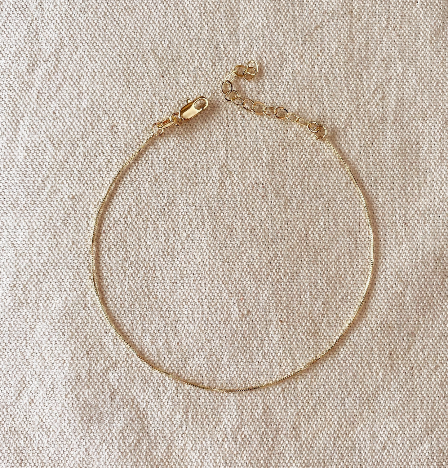 MINIMAL BOX ANKLET