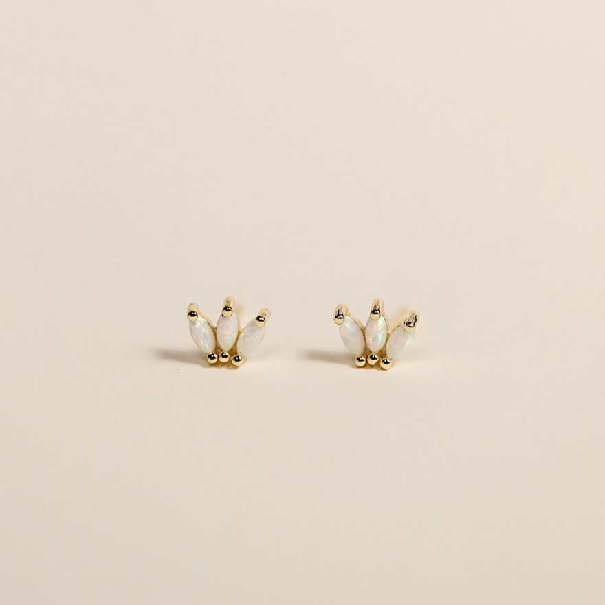 OPAL CROWN STUDS