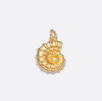 Golden Spiral Shell Charm