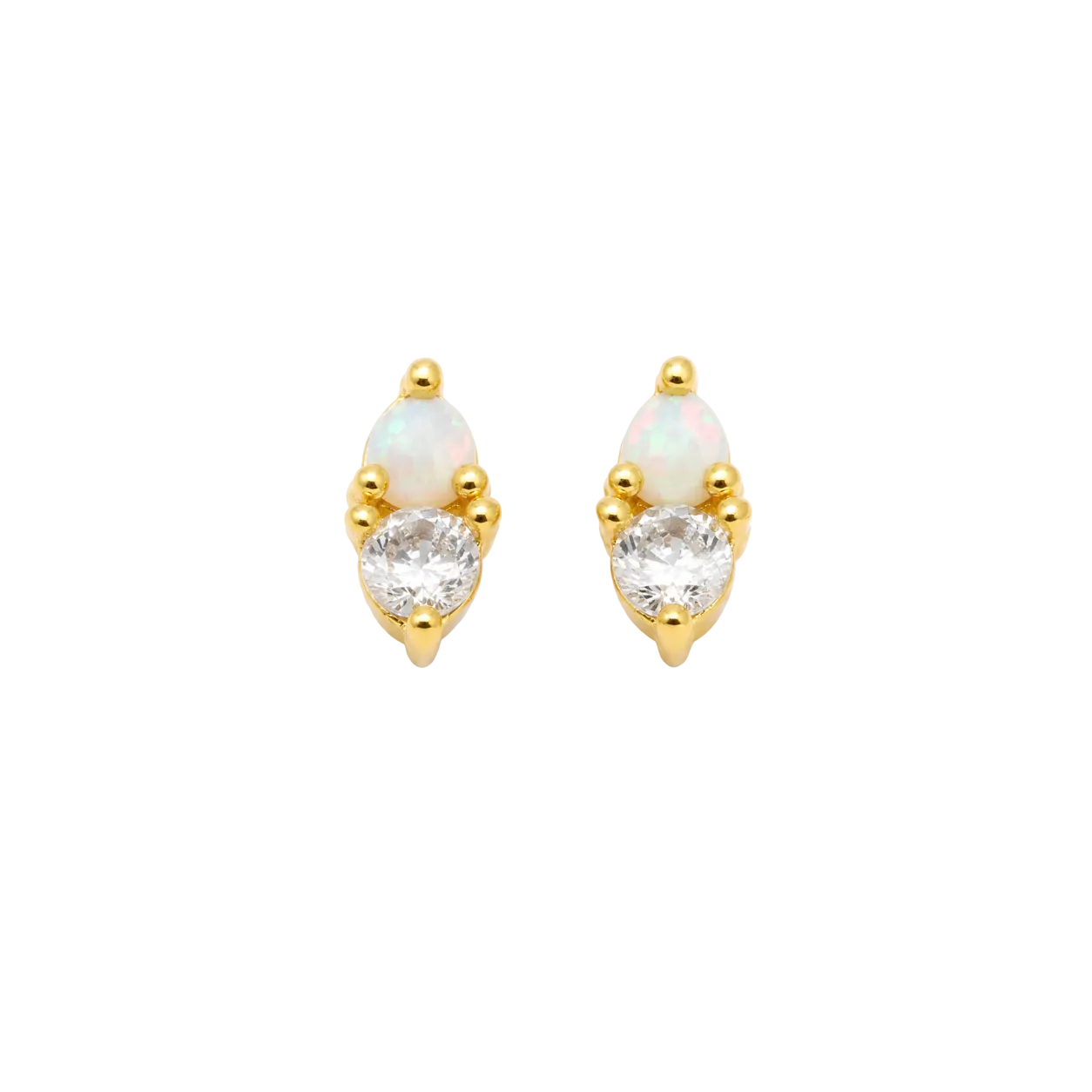 Opal Aurora Studs