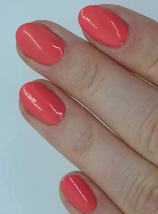 SALMON PINK NAIL POLISH