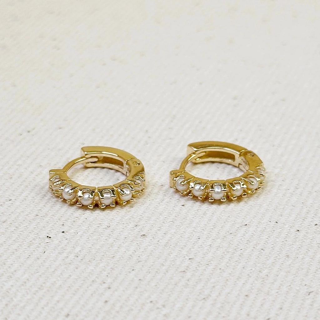 FRESHWATER PEARL HOOPS