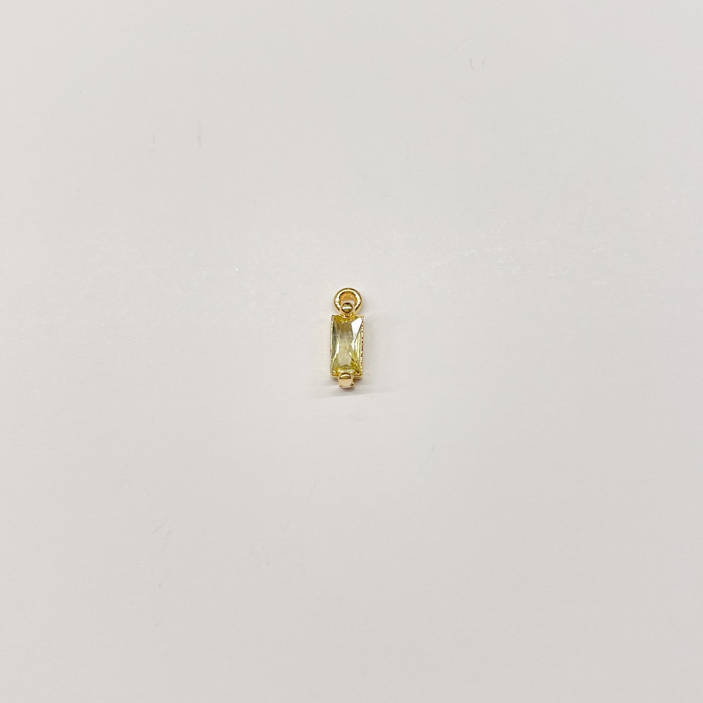 BIRTHSTONE BAGUETTE CHARM