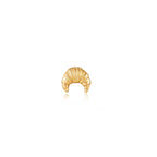 14K CROISSANT STUD