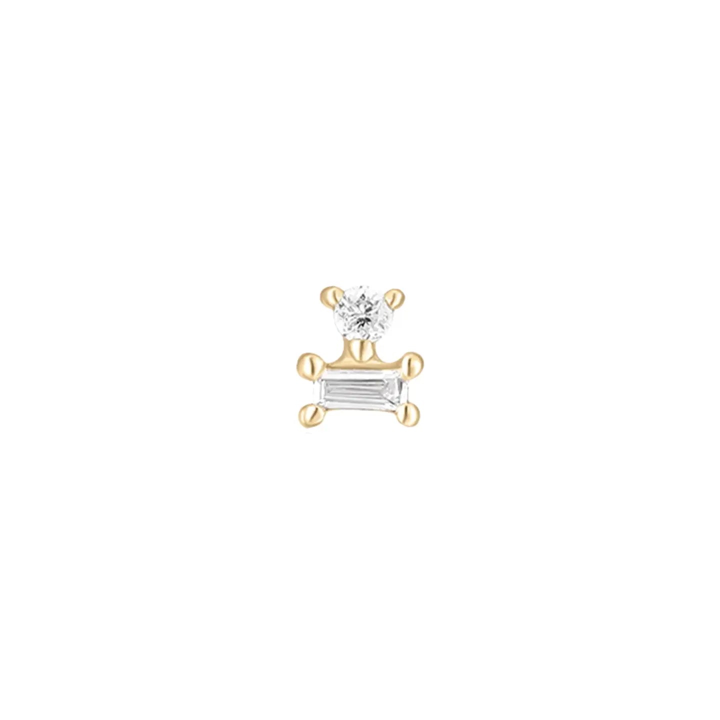 14K UPTOWN GIRL STUD