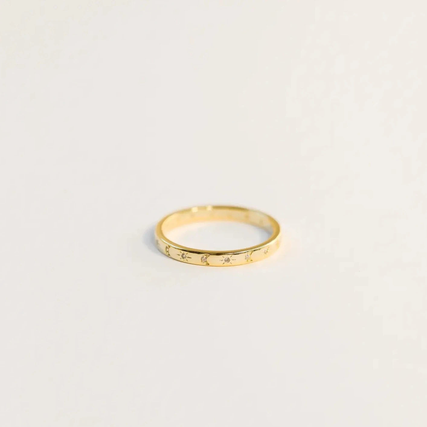 WHITE CELESTIAL RING