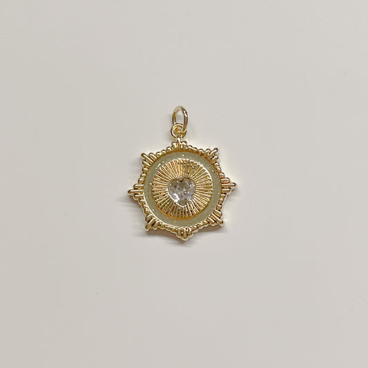 HEART SUN BURST CHARM