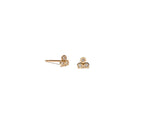 14K GOLD DIAMOND TRINITY STUDS