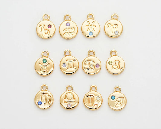 TINY ZODIAC COIN CHARM