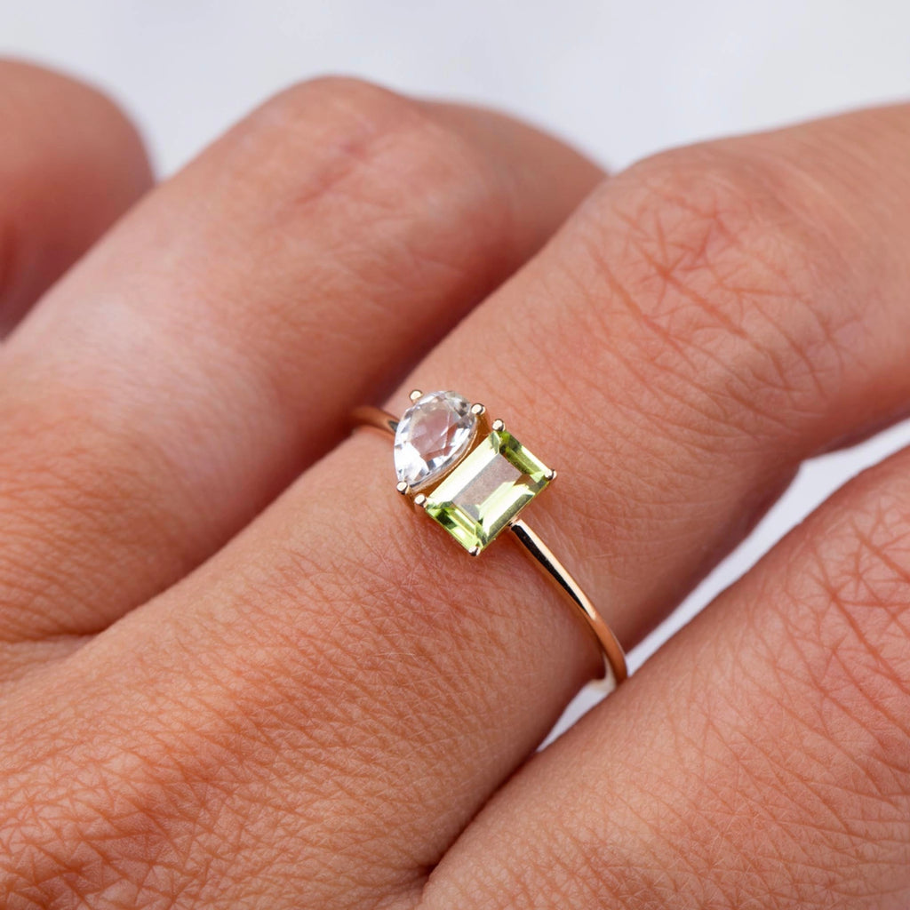 14K MOI & TOI RING (SIZE 6)