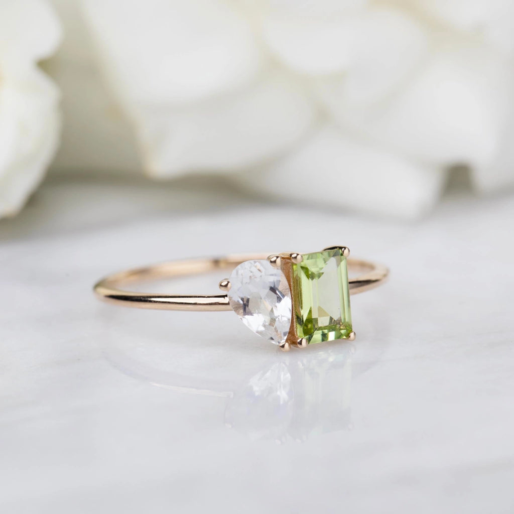 14K MOI & TOI RING (SIZE 6)