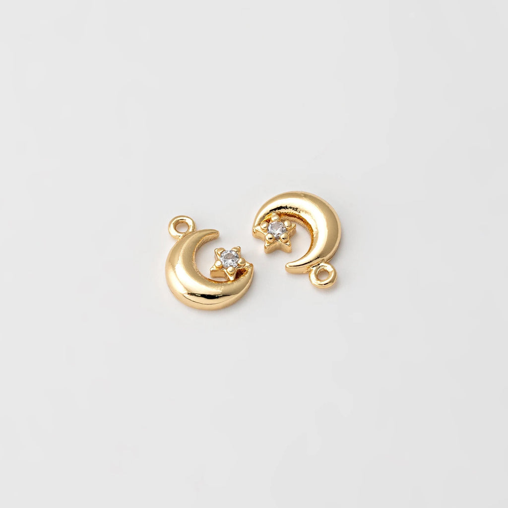 TINY MOON & STAR CHARM