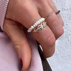 MINI SEED PEARL RING