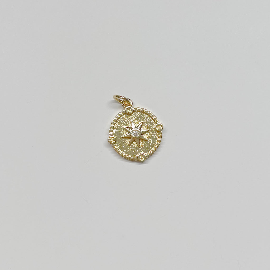STAR COMPASS COIN CHARM